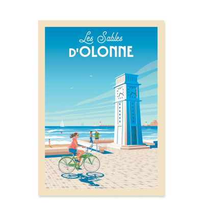 Art-Poster - Les sables d'Olonne - Olahoop Travel Posters