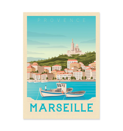 Art-Poster - Marseille - Olahoop Travel Posters