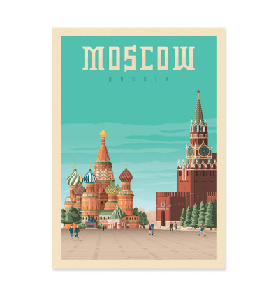Art-Poster - Moscow - Olahoop Travel Posters