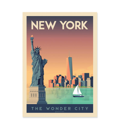 Art-Poster - New York - Olahoop Travel Posters