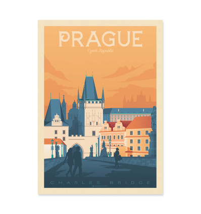 Art-Poster - Prague - Olahoop Travel Posters