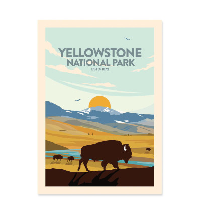 Art-Poster - Yellowstone National Park - Studio Inception