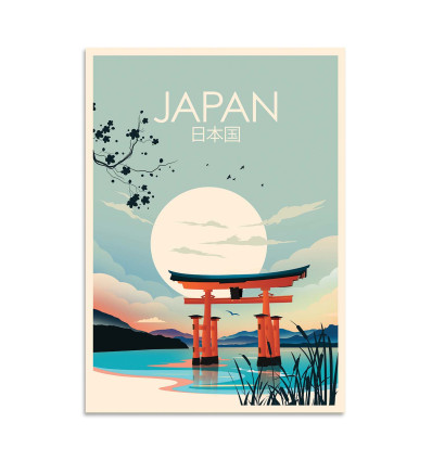 Card 10,5 x 14,8 cm - Japan - Studio Inception
