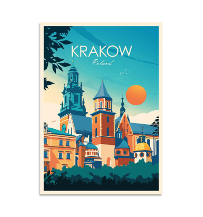 Card 10,5 x 14,8 cm - Krakow Poland - Studio Inception