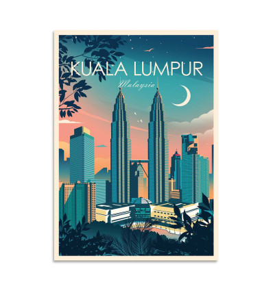 Card 10,5 x 14,8 cm - Kuala Lumpur Malaysia - Studio Inception