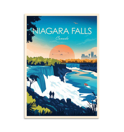 Card 10,5 x 14,8 cm - Niagara Falls - Studio Inception