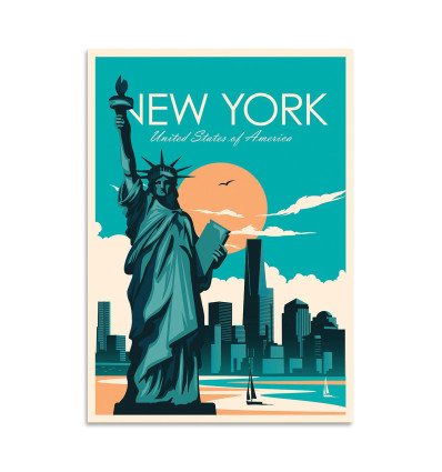 Card 10,5 x 14,8 cm - New York - Studio Inception