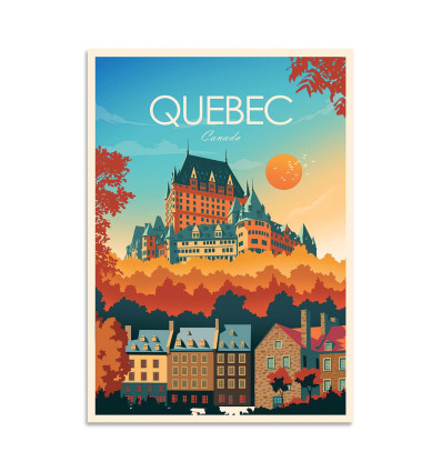 Card 10,5 x 14,8 cm - Quebec Canada - Studio Inception