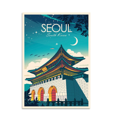 Card 10,5 x 14,8 cm - Seoul - Studio Inception