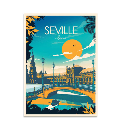 Card 10,5 x 14,8 cm - Seville - Studio Inception