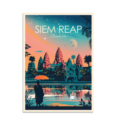 Card 10,5 x 14,8 cm - Siem Reap - Studio Inception
