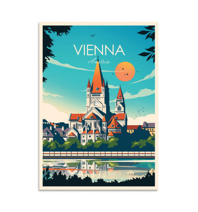 Card 10,5 x 14,8 cm - Vienna Austria - Studio Inception