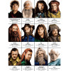Art-Poster - The Lord of the rings and The Hobbit Characters - Olivier Bourdereau