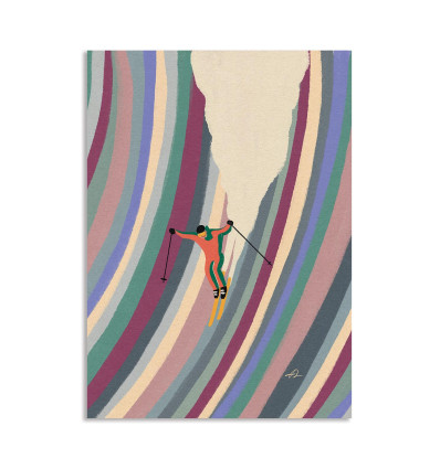 Carte 10,5 x 14,8 cm - Down the Slope - Fabian Lavater