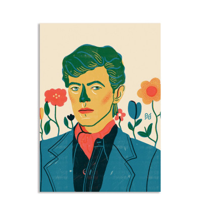 Carte 10,5 x 14,8 cm - David Bowie - Polina Jakimova