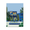 Carte 10,5 x 14,8 cm - Jardin Majorelle Marrakech - LPX Illustration