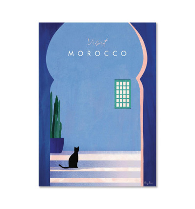 Carte 10,5 x 14,8 cm - Visit Morocco Version 2 - Henry RIvers