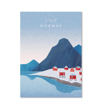 Carte 10,5 x 14,8 cm - Visit Norway Version 2 - Henry RIvers