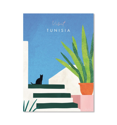 Carte 10,5 x 14,8 cm - Visit Tunisia - Henry RIvers