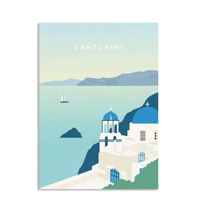 Carte 10,5 x 14,8 cm - Santorini - Katinka Reinke