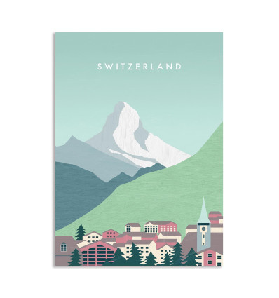 Carte 10,5 x 14,8 cm - Switzerland - Katinka Reinke