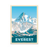 Carte 10,5 x 14,8 cm - Mount Everest - Olahoop Travel Posters