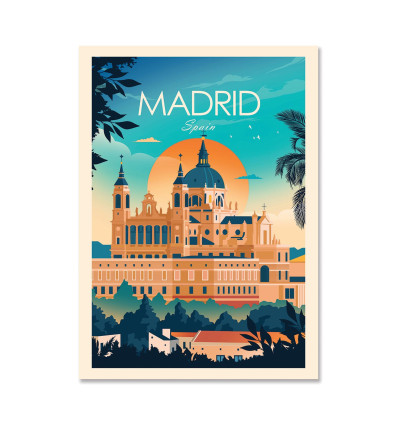 Carte 10,5 x 14,8 cm - Madrid Spain - Studio Inception