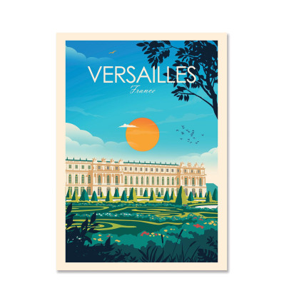 Carte 10,5 x 14,8 cm - Versailles France - Studio Inception