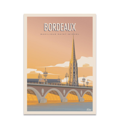 Carte 10,5 x 14,8 cm - Bordeaux - TuroMemoriesStudio