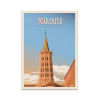 Carte 10,5 x 14,8 cm - Toulouse - TuroMemoriesStudio