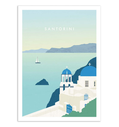 Art-Poster - Santorini - Katinka Reinke