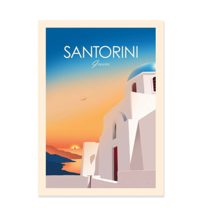 Art-Poster - Santorini Greece - Studio Inception