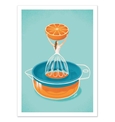 Art-Poster - Orange Juice - Andrea de santis