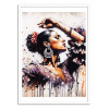Art-Poster - Watercolor Flamenco dancer - Chromatic fusion studio
