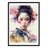 Art-Poster - Watercolor Modern Geisha V2 - Chromatic fusion studio