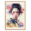 Art-Poster - Watercolor Modern Geisha V2 - Chromatic fusion studio