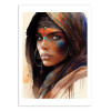 Art-Poster - Watercolor Tuareg woman V2 - Chromatic fusion studio