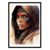 Art-Poster - Watercolor Tuareg woman V2 - Chromatic fusion studio