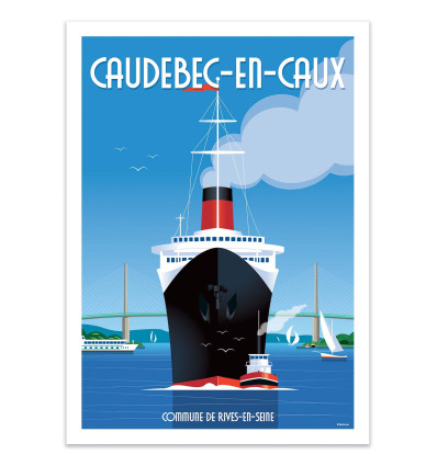 Art-Poster - Caudebec en Caux - Raphael Delerue