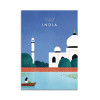 Carte 10,5 x 14,8 cm - Visit India - Henry Rivers