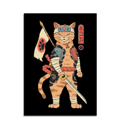 Carte 10,5 x 14,8 cm - Neko Shogun - Vincent Trinidad