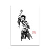 Carte 10,5 x 14,8 cm - Michael Jackson on stage - Pechane Sumie