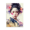 Carte 10,5 x 14,8 cm - Watercolor Modern Geisha V2 - Chromatic fusion studio
