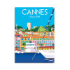 Card 10,5 x 14,8 cm - Cannes Vieux Port - Raphael Delerue