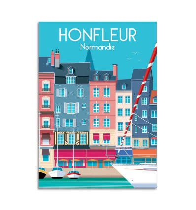 Card 10,5 x 14,8 cm - Honfleur Normandie - Raphael Delerue