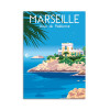 Carte 10,5 x 14,8 cm - Marseille Anse de Maldormé - Raphael Delerue