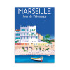 Carte 10,5 x 14,8 cm - Marseille Anse de Malmousque - Raphael Delerue