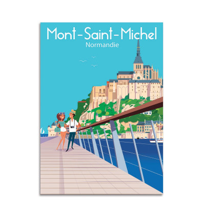 Card 10,5 x 14,8 cm - Mont Saint-Michel - Raphael Delerue