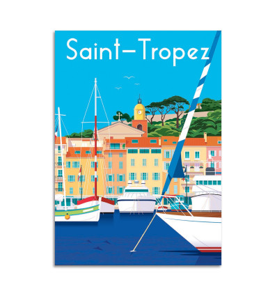Card 10,5 x 14,8 cm - Saint Tropez - Raphael Delerue