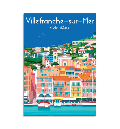 Carte 10,5 x 14,8 cm - Villefranche sur Mer - Raphael Delerue
